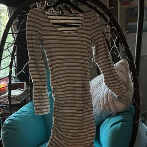 Striped Long Sleeve Dress